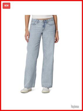 Ultra Soft Low-Rise Wide Leg Jeans Cotton Denim Blend Casual